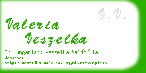 valeria veszelka business card
